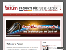 Tablet Screenshot of faktum-produkte.com